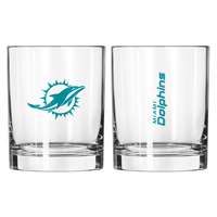 Miami Dolphins 14oz Gameday Rocks Glass