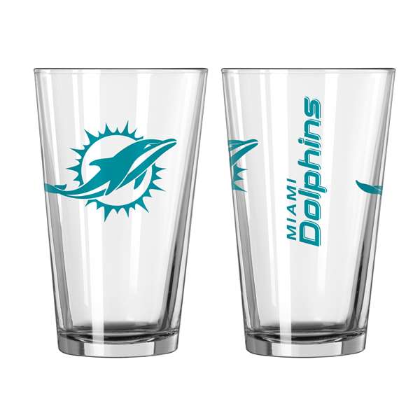 Miami Dolphins 16oz Gameday Pint Glass