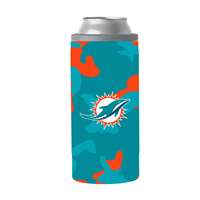 Miami Dolphins Camo Swagger 12oz Slim Can Coolie