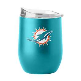 Miami Dolphins 16oz Flipside Powder Coat Curved Beverage