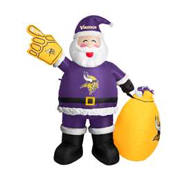 Minnesota Vikings Inflatable Santa 7 Ft Tall  67