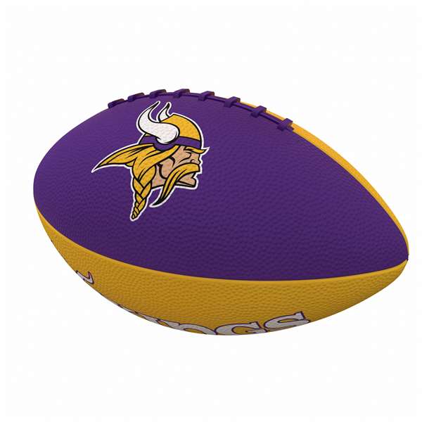 Minnesota Vikings Pinwheel Logo Junior-Size Rubber Football