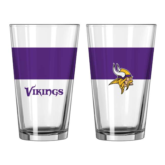 Minnesota Vikings 16oz Colorblock Pint Glass