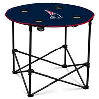 New England Patriots Round Folding Table with Carry Bag