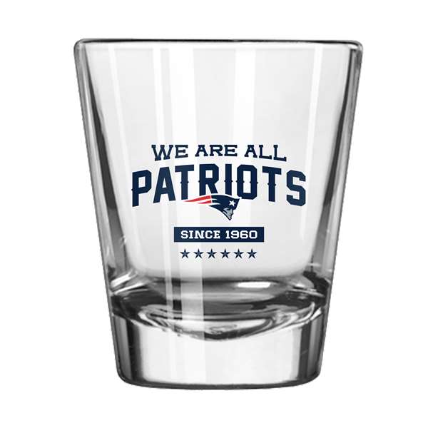 New England Patriots 2oz We Are All Pats Shot Glass