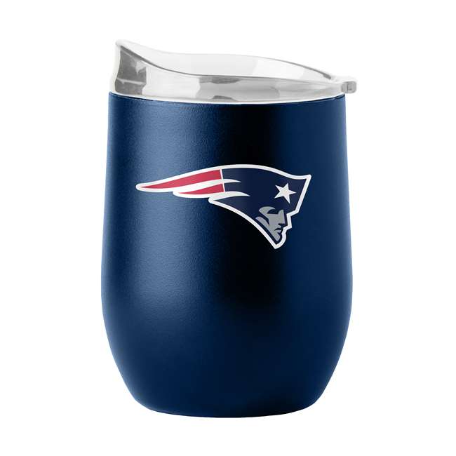 New England Patriots 16oz Flipside Powder Coat Curved Beverage