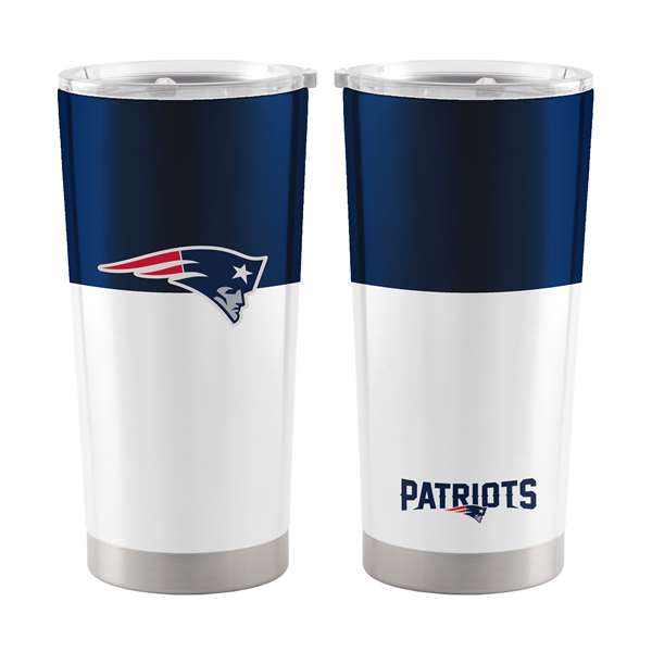 New England Patriots 20oz Colorblock Stainless Tumbler