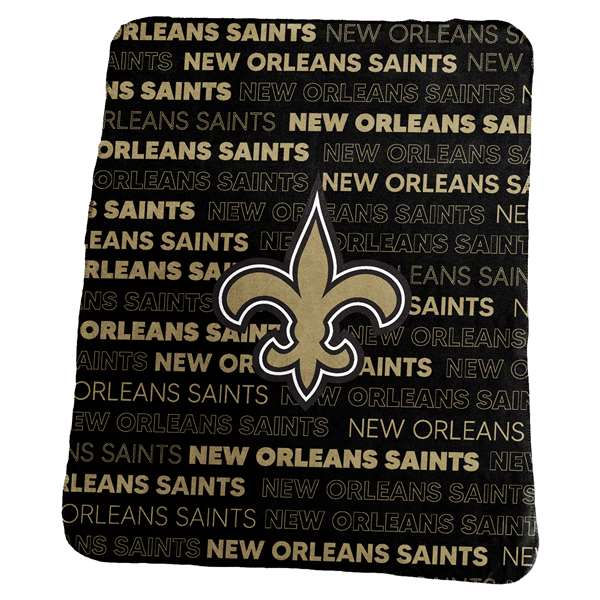 New Orleans Saints Classic Fleece Blanket 50 X 60 inches