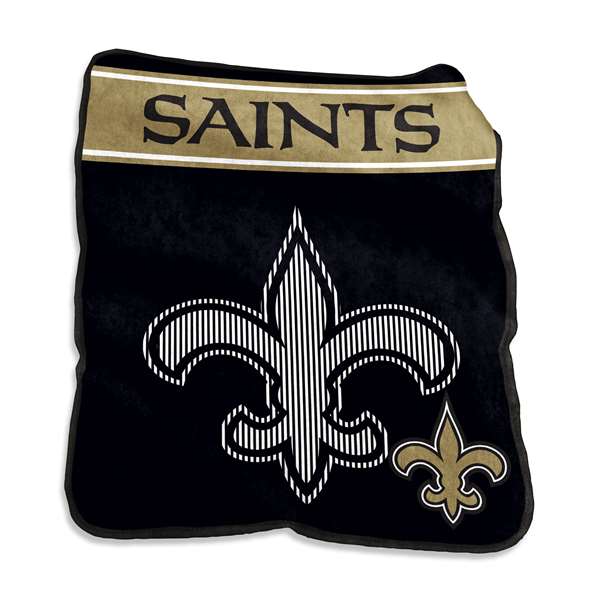 New Orleans Saints 60x80 Raschel Throw Blanket