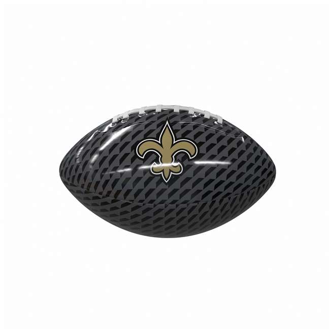 New Orleans Saints Carbon Fiber Mini-Size Glossy Football  