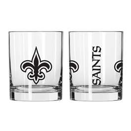 New Orleans Saints 14oz Gameday Rocks Glass