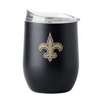 New Orleans Saints 16oz Flipside Powder Coat Curved Beverage