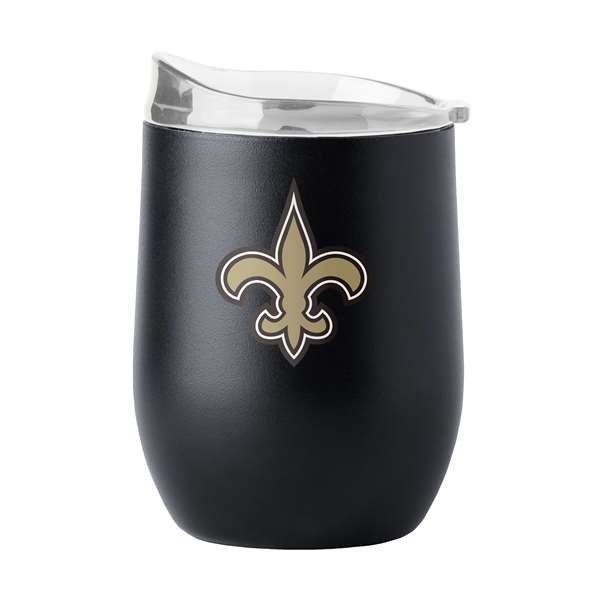 New Orleans Saints 16oz Flipside Powder Coat Curved Beverage