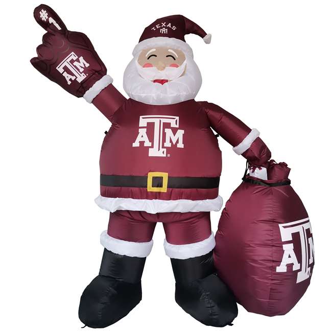 Texas A&M Aggies Inflatable Santa 7 Ft Tall