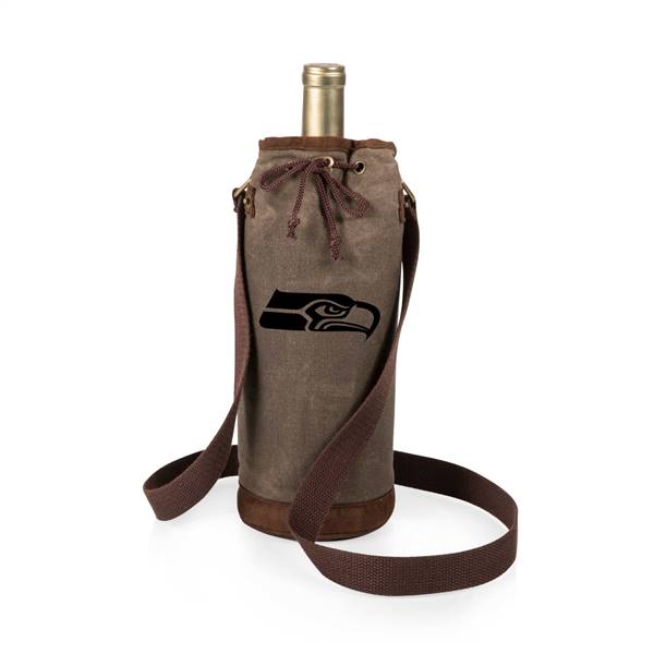 Seattle Seahawks Waxed Canvas Wine Bag