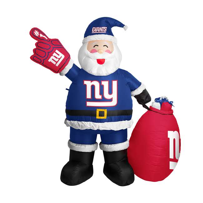 New York Giants Inflatable Santa 7 Ft Tall  6