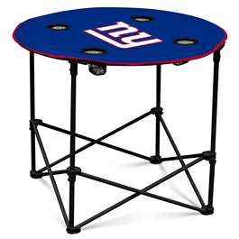 New York Giants Round Folding Table with Carry Bag