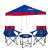 New York Giants Canopy Tailgate Bundle - Set Includes 9X9 Canopy, 2 Chairs and 1 Side Table