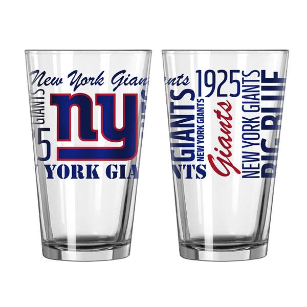 New York Giants 16oz Spirit Pint Glass