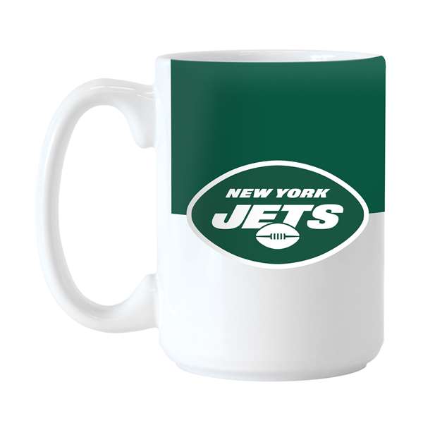 New York Jets 15oz Colorblock Sublimated Mug