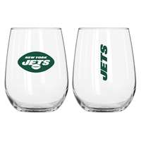 New York Jets 16oz Gameday Curved Beverage Glass