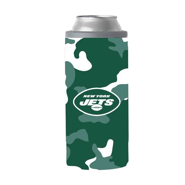 New York Jets Camo Swagger 12oz Slim Can Coolie