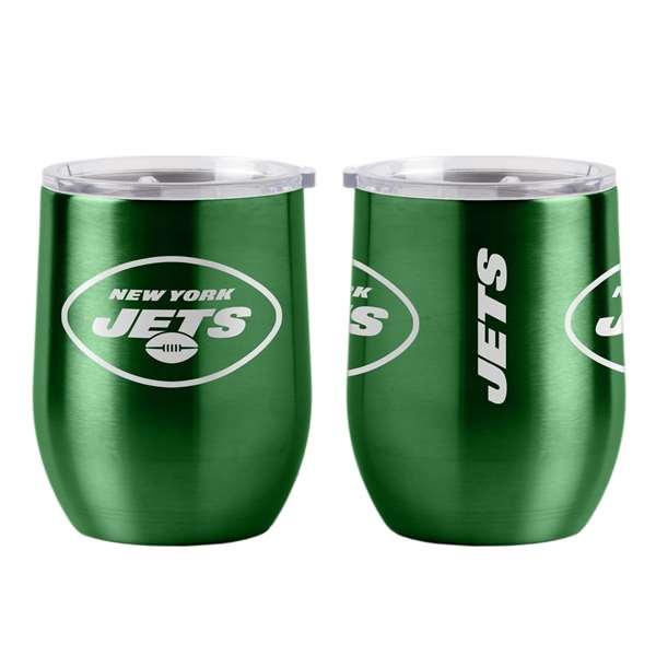 New York Jets 16oz Stainless Curved Beverage
