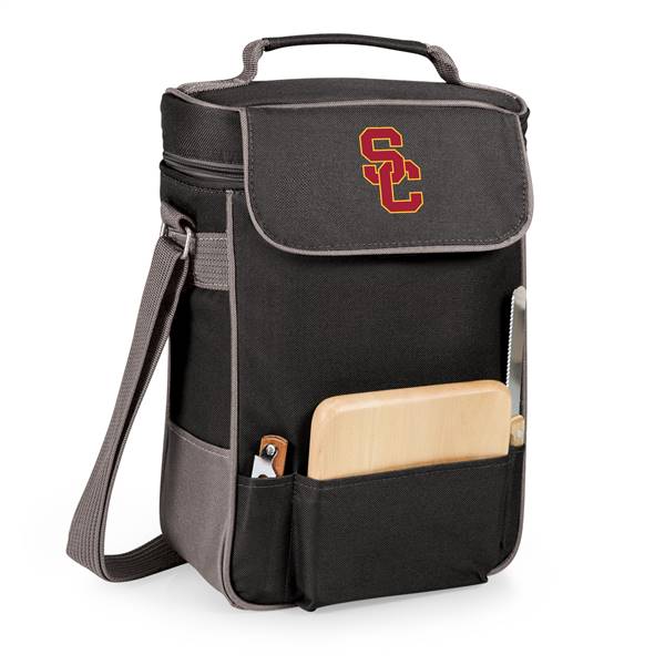 USC Trojans Insulated Wine Cooler & Cheese Set