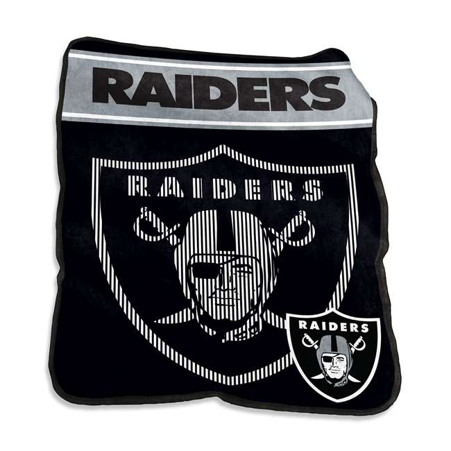 Las Vegas Raiders 60x80 Raschel Throw Blanket