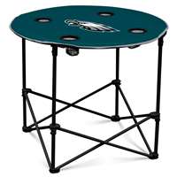 Philadelphia Eagles Round Folding Table with Carry Bag