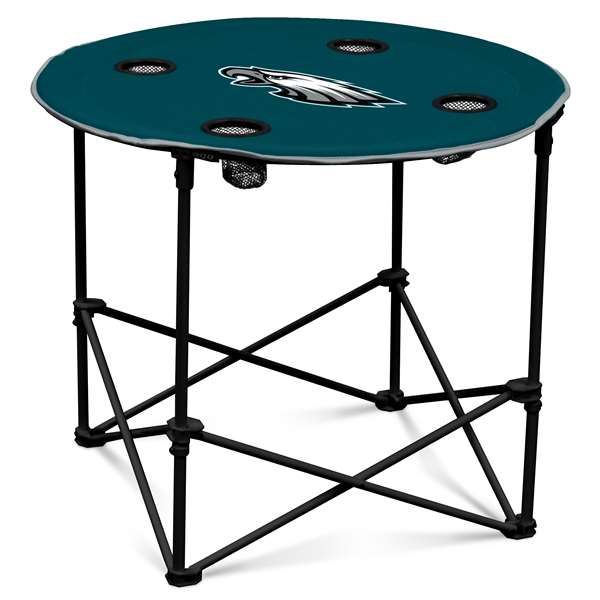 Philadelphia Eagles Round Folding Table with Carry Bag