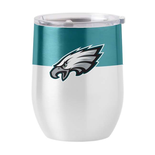 Philadelphia Eagles Colorblock 16oz Stainless Curved Beverage