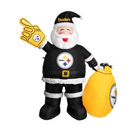 Pittsburgh Steelers Inflatable Santa 7 Ft Tall  42