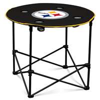 Pittsburgh Steelers Round Folding Table with Carry Bag