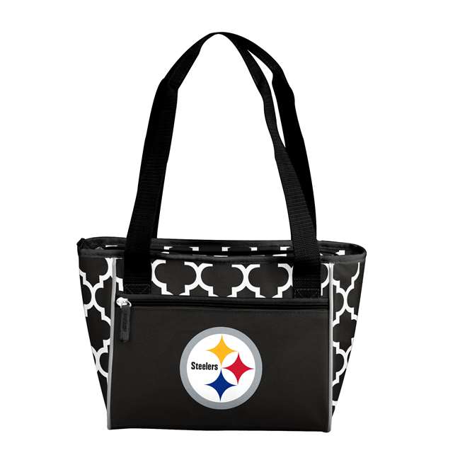 Pittsburgh Steelers Quatrefoil 16 Can Cooler Tote