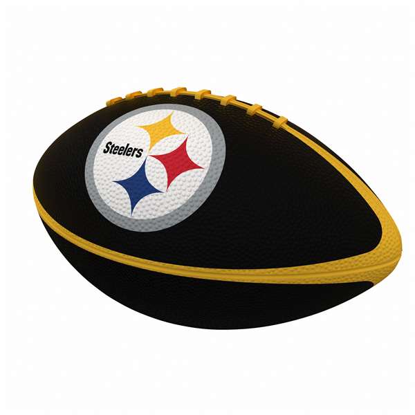 Pittsburgh Steelers Pinwheel Logo Junior-Size Rubber Football