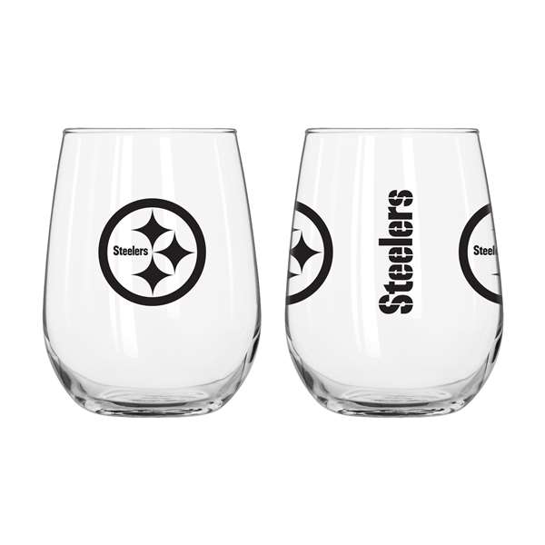 Pittsburgh Steelers 16oz Gameday Curved Beverage Glass