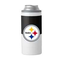 Pittsburgh Steelers Colorblock 12oz Slim Can Coolie Coozie