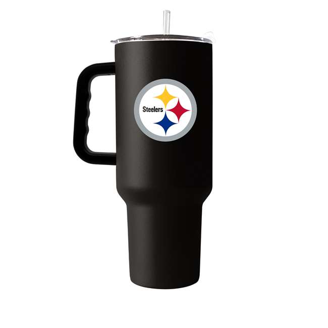 Pittsburgh Steelers 40oz. Flipside Powder Coat Tumbler with Handle