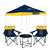 Los Angeles Chargers Canopy Tailgate Bundle - Set Includes 9X9 Canopy, 2 Chairs and 1 Side Table