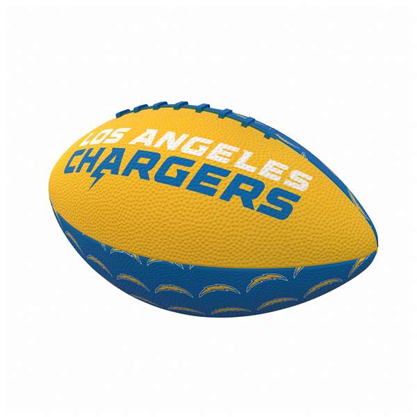 LA Chargers Repeating Mini-Size Rubber Football