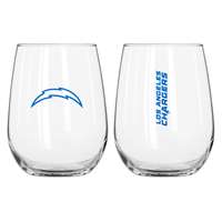 Los Angeles Chargers 16oz Gameday Curved Beverage Glass