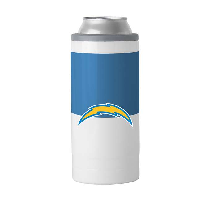 Los Angeles Chargers 12oz Colorblock Slim Can Coolie Coozie  