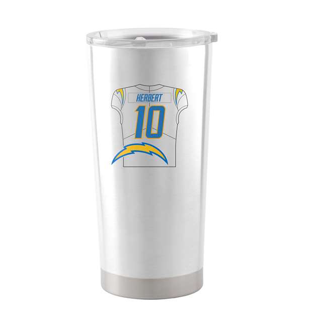 LA Chargers Justin Herbert 20oz Stainless Steel Tumbler