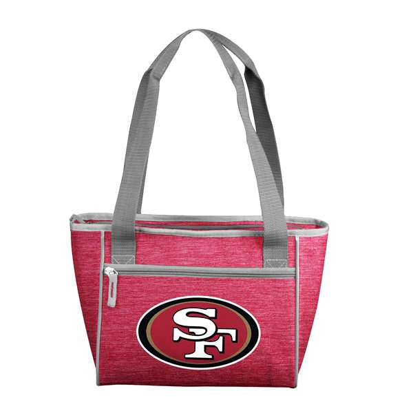 San Francisco 49ers Crosshatch 16 Can Cooler Tote 83 - 16 Cooler Tote
