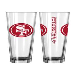 San Francisco 49ers 16oz Gameday Pint Glass