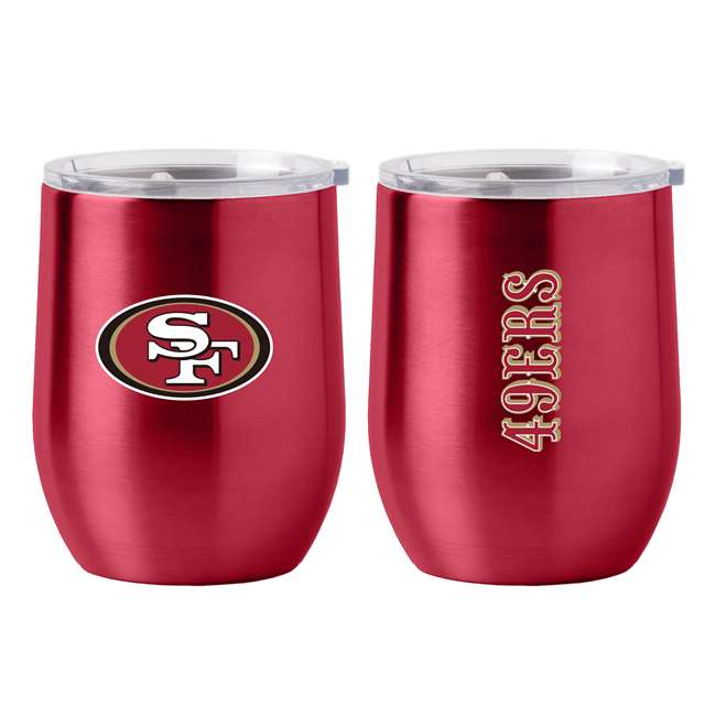 San Francisco 49ers 16oz Stainless Curved Beverage Tumbler