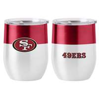 San Francisco 49ers 16oz Colorblock Stainless Curved Beverage  