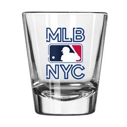 MLB NYC Skyline 2oz Clear Shot Glass