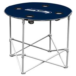 Seattle Seahawks Round Folding Table with Carry Bag  